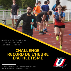 Nancy-Metz : Record de l'Heure d'Athlétisme @ Stade Roger Bambuck | Villers-lès-Nancy | Grand Est | France
