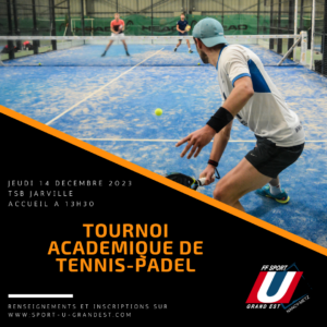 Nancy-Metz : Tournoi académique de Tennis-Padel @ TSB Jarville