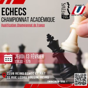 Qualification CFU d'échecs @ Club d'échecs et mat | Reims | Grand Est | France