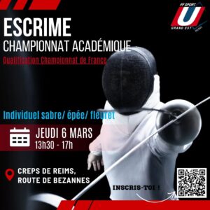 Qualification CFU d'escrime @ Creps de Reims