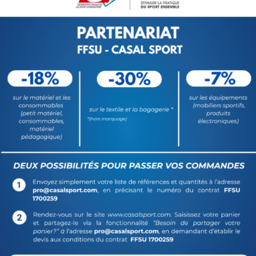 Profitez des remises permanentes FFSU / Casal Sport !